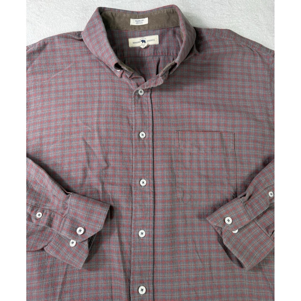 Onward Reserve Shirt Men's LS Casual Stretch Classic Button Check Size XL